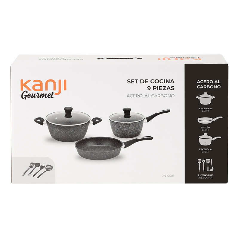 Set de Cocina 9 piezas Kanji Gourmet