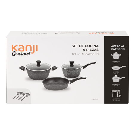 Set de Cocina 9 piezas Kanji Gourmet